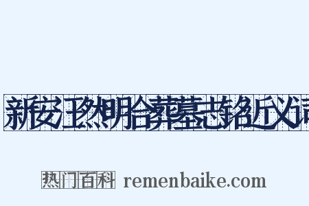 新安汪然明合葬墓志铭近义词是什么意思的图片